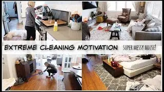 EXTREME CLEANING MOTIVATION // CLEAN WITH ME // TIRED MAMA