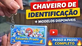 Chaveiro de Identificação Personalizado ( modelos disponíveis em arquivo)