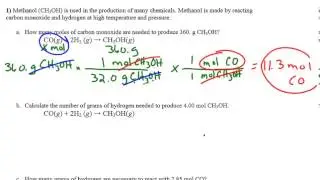 Video Lecture - Variations on the 3-step stoichiometry problem