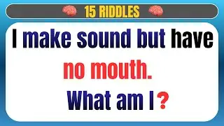 15 Riddles to Test Your IQ | Brain Teasers with Answers | Fun Quiz MCQs