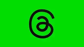 Threads Logo 3D | Green Screen Background Video
