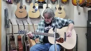 Larrivee L-03R sound demo. Left Handed