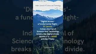 Digital Access - a fundamental Right - SC bench. INDJST breaks the digital divide.~16000#articles
