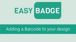 Adding a Barcode to your design