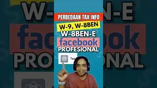 РАЗНИЦА В НАЛОГОВОЙ ИНФОРМАЦИИ W-9, W-8BEN, W-8BEN-E НА FACEBOOK PROFESSIONAL #shorts