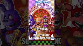 Ranking FNAF games based off my chance of survival IRL #galaxybyrd #fnaf #fivenightsatfreddys #hi
