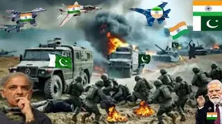India Pakistan War | India J-10C Fighter Jets Attack on Pakistan Army Supply Convoy - GTA V