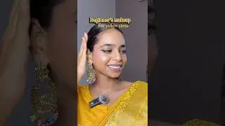 Yellow saree ke lie makeup seekhlo #makeup #yellow #saree #tutorial