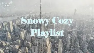 Snowy High-Rise NYC ❄️ Cozy Instrumental Focus Music | Winter Ambience (1H)
