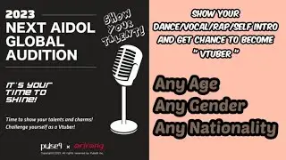 Audition to become VTuber and work with 1st Virtual Kpop Idol group #vtuberaudition #animation