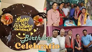Surprise Birthday Celebration to our respected friend krishna#vlog#shree