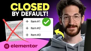 How to KEEP ACCORDION CLOSED by DEFAULT in Elementor (Step by Step)