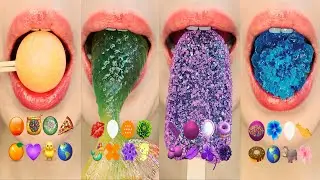 ASMR EMOJI FOOD 10minutes dessert for relaxing sleep mukbang eating sounds