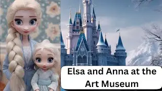 Elsa and Anna at the Art Museum