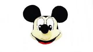 Crochet Mickey Mouse's Head Part 1 ( English Subtitle available) -كروشيه رأس ميكي ماوس الجزء الأول