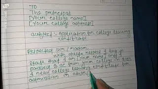 CLC application in english.Aplication for college leaving certificate.
