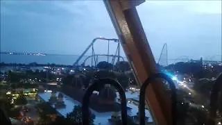 Cedar Point, view of the park from the Ferris Wheel.