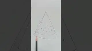 Watermelon 🍉 pencil drawing for Kids | My Artwork