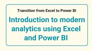 Transition from Excel to Power BI: Mastering Modern Data Analytics online | Koenig Solutions