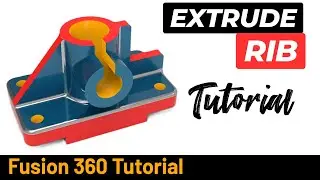 Autodesk Fusion 360 Tutorial 319 - RIB Feature