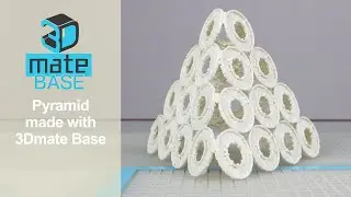 Pyramid made with 3Dmate BASE - 3D Pen Mat