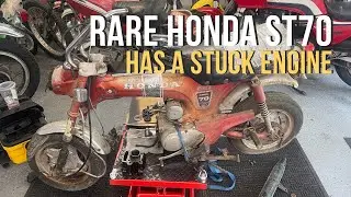 We Unseize the Engine on This Rare Honda ST70 Barnfind!