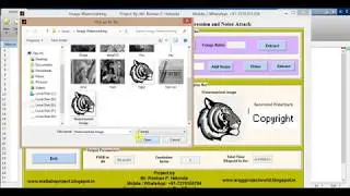 Image Watermarking with Compression & Noise Attack Complete Matlab Project Code
