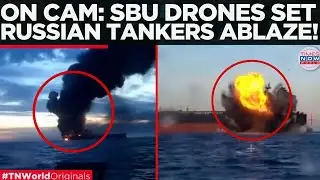 RUSSIAN TANKERS ATTACKED: SBU&rsquo;s Water Drones Strike Virat & Cairo; Entire Attack Filmed!