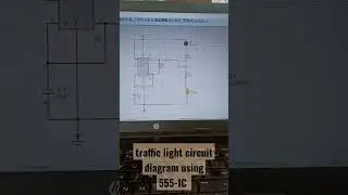 Traffic light circuit diagram using 555-IC 