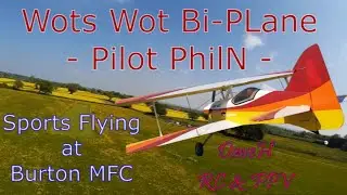 Chris Foss Wots Wot Bi-Plane - Flown by PhilN at BMFC - RC Aircraft - May 2021