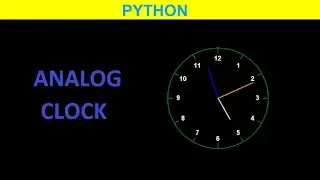 Analog clock in python