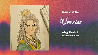 🛡️Legendary Warrior Art Vlog | Alcohol-Based Marker Illustration Process 🎨