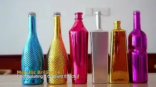 500ML 700ML 750ML custom-made glass bottle with spray coating panting frosting with wooden cork