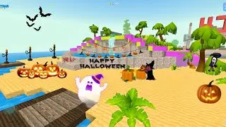 Big Halloween Update in Partycraft 😱🎃 | Beach Theme Scary Items