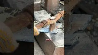 Where Steel Meets Earth: Finishing the Digger&rsquo;s Sharp Point #BlacksmithWork #ForgingProcess #Tools