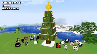 SURVIVAL CHRISTMAS TREE HOUSE WITH 100 NEXTBOTS in Minecraft - Gameplay - Coffin Meme