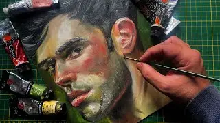 Paint with me - Man in the City - OIL - EASY - FAST - Alla Prima - Oil painting