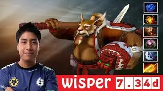 [DOTA 2] OG.Wisper the BREWMASTER [OFFLANE] [7.34d] [3]