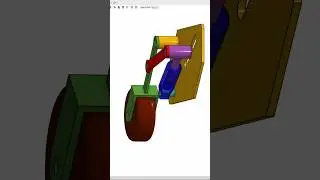 Hydraulic driven retractable wheels mechanism CAD drawing assembly animations mechanical onshape 🔥💯