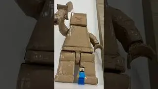 Lego giant minifigure #lego #minifigures #minecraft #craft #diy #recycle #recycling #recycled