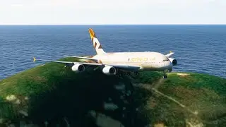beautiful view of the plane when landing at the airport eps 0321