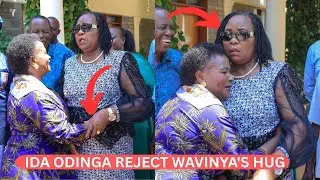 SHOCK AS IDA ODINGA REJECT WAVINYA NDETI's HUG AT HER OPODA FARM.