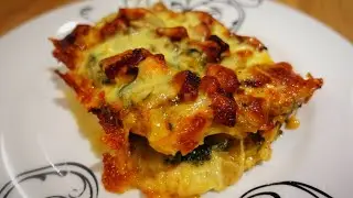 Chicken & German Sausage Lasagna With White Sauce|cook with Gui