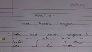 MMPC 2 solved Assignment 2021-22| MMPC 2 solved handwritten assignment 2022| MBA IGNOU ASSIGNMENT