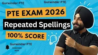 PTE exam listening most repeated spellings in 2026 ( Gurwinder PTE )