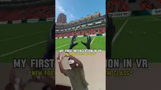 What a great catch in vr football!! #gymclassvr