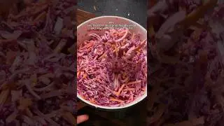 Purple cabbage slaw - less fat higher protein version #easyrecipe #balancedmeals