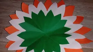 75th Independence Day Craft Ideas| Tricolour flower | 15th August DIY Craft | India independence Day