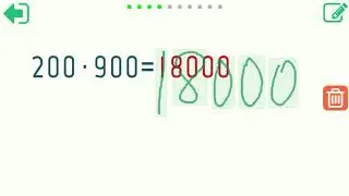 Multiplikation mit Vielfachen von 10 und 100. Lern-App für die 3. Klasse.