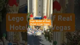 Huge rRealistic Model of Las Vegas Hotel from lego #lego #castle #lasvegas #shorts